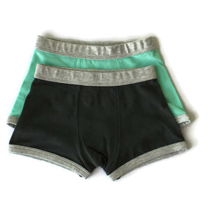 Bloom Kids Organic Underwear Boxers Grey / Mint
