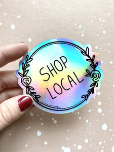 Little May Papery "Shop local" sticker