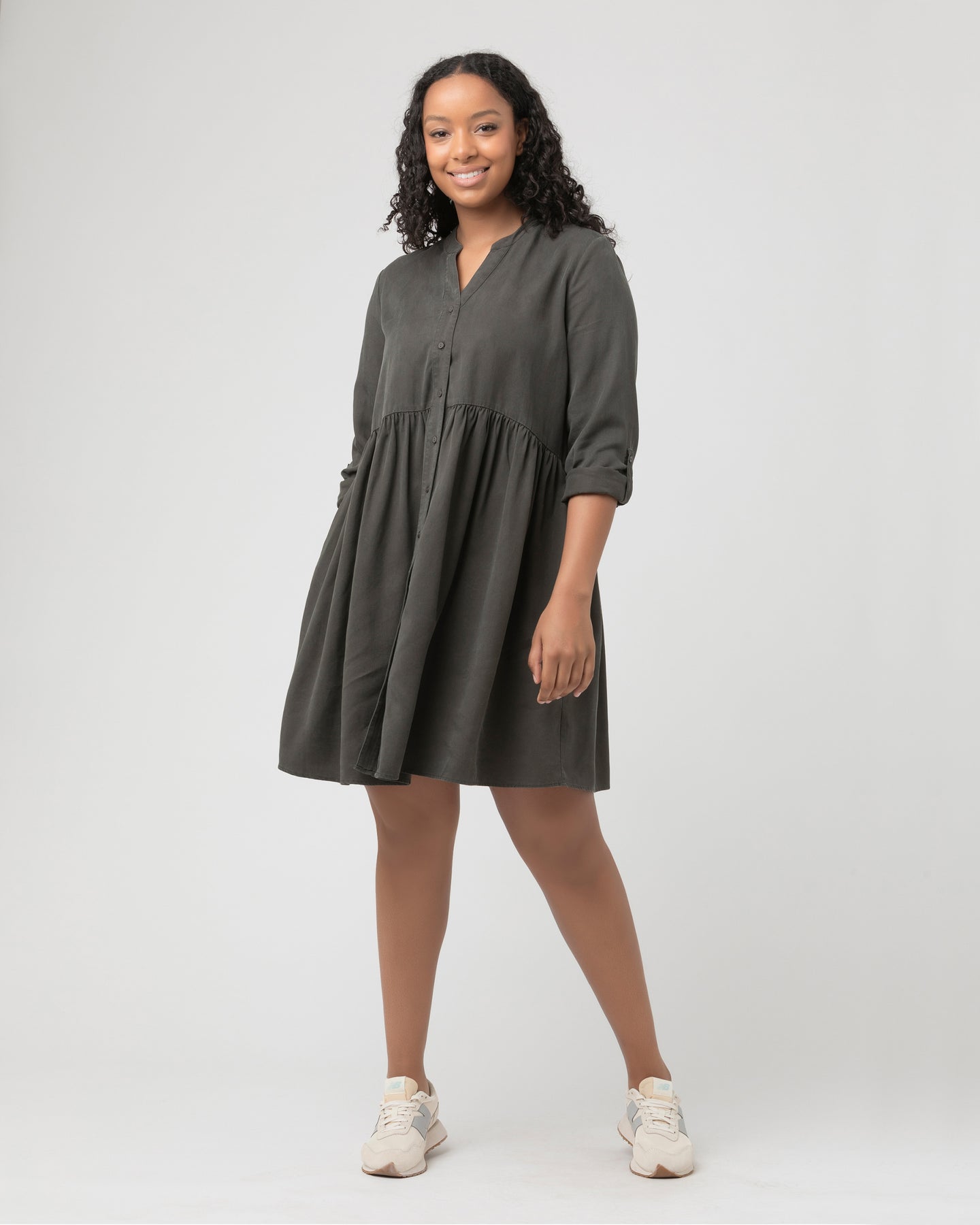 Ripe Demi Tencel Dress Olive