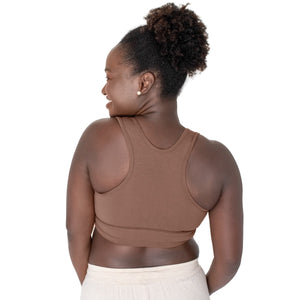 Kindred Bravely French Terry Racerback Bra Mocha