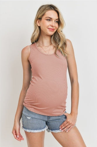 Hello Miz Ribbed Tank Blush