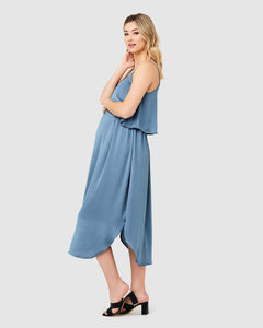 Ripe Nursing Slip Dress Petrol