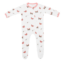 Kyte Baby Zippered Footie in Butterfly