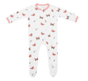 Kyte Baby Zippered Footie in Butterfly