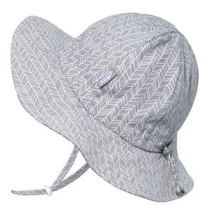 Jan & Jul Grey Herringbone Cotton Floppy Hat