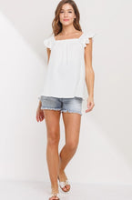 Hello Miz Flowy Maternity Tank White