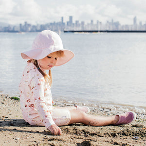 Jan & Jul Pink Stripe Cotton Floppy Hat MED