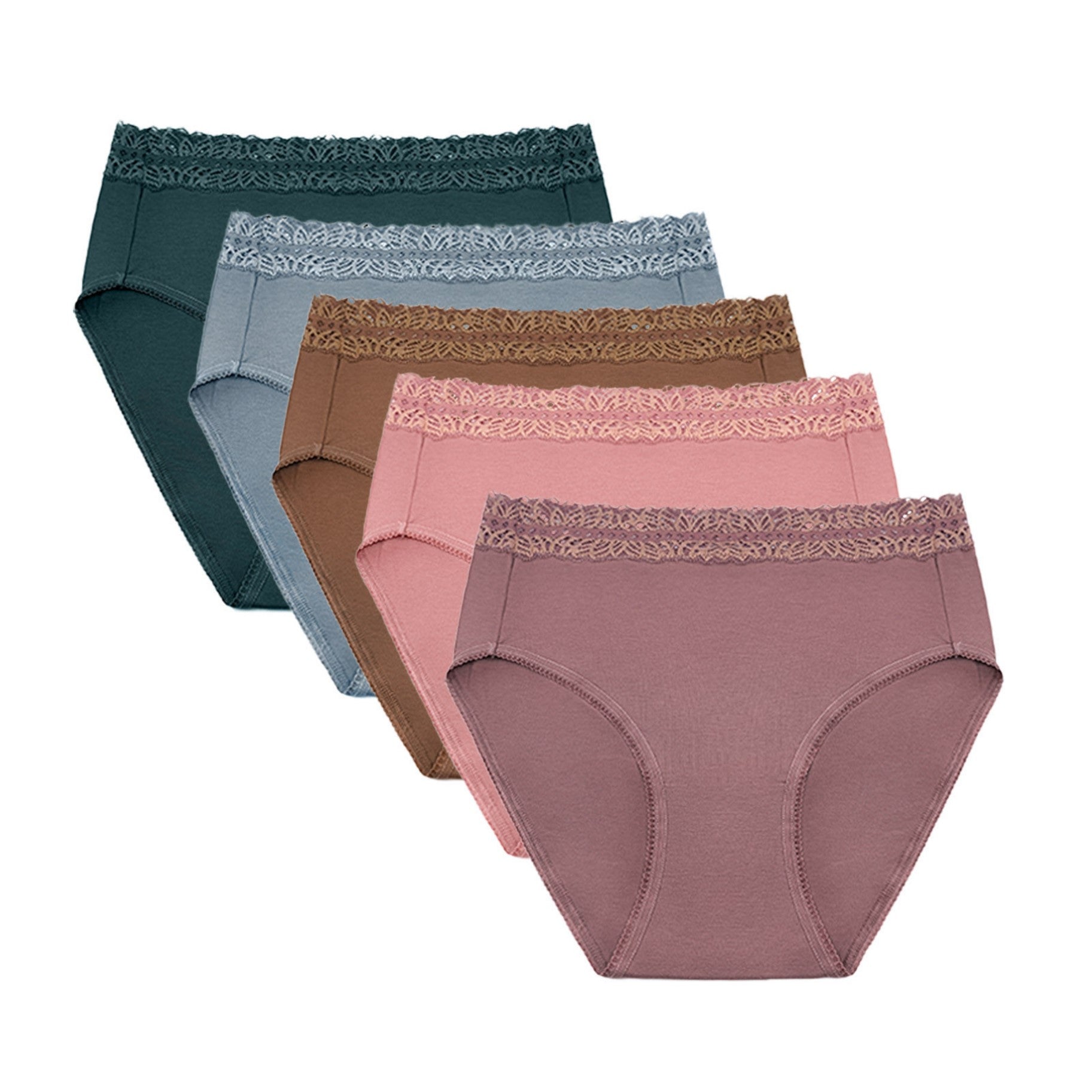 Kindred Bravely High Waisted Postpartum Recovery Panty 5 Pack Multi Neutral  – Baby & Me Maternity