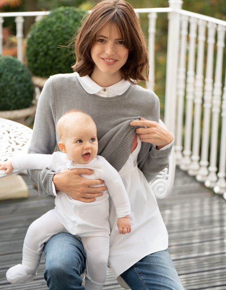Seraphine Marianne Layered Nursing Top – Baby & Me Maternity