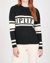 Brunette the Label Uplift Crew Neck Knit Sweater Black/Cream
