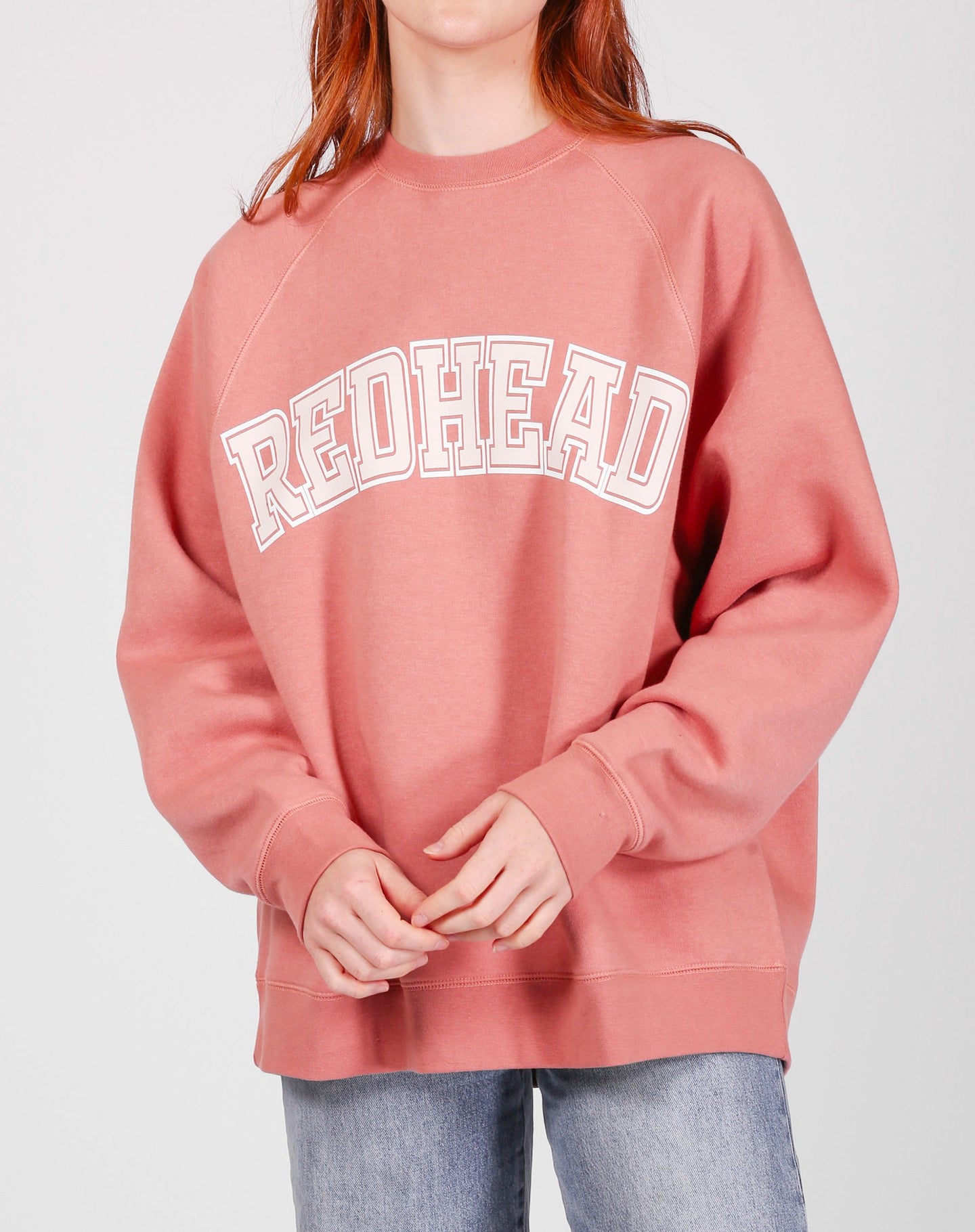 Brunette NYBF Crew in Rose Blush Redhead