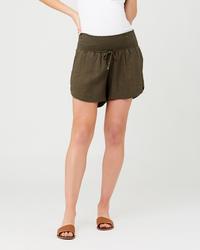 Ripe Byron Shirred Short Olive