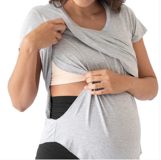 Everyday Maternity & Nursing T-shirt | Grey Heather