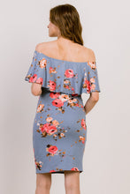 Hello Miz Ruffled Off the Shoulder Dress Black Floral