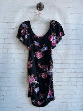 Hello Miz Ruffled Off the Shoulder Dress Black Floral