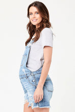 Ripe Denim Short Overalls Light Blue