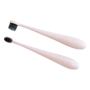 Glitter & Spice ModernWheat Straw Toothbrush Pink