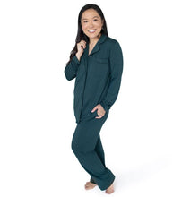 Kindred Bravely Clea Bamboo Long Sleeve 2 Piece PJ Evergreen