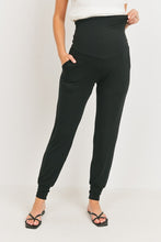 Hello Miz Maternity Waistband Jogger Pant w/ Pockets Black