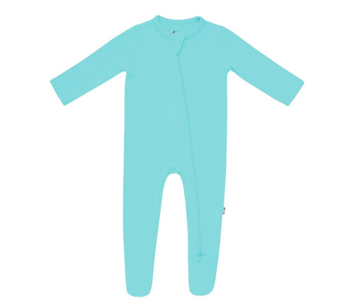 Kyte Baby Zippered Footie in Robin 0-3