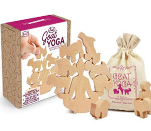 Goat Yoga Wooden Stacking Game