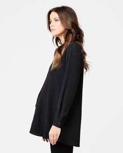 Ripe Peplum Shirt Black