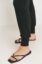 Hello Miz Maternity Waistband Jogger Pant w/ Pockets Black