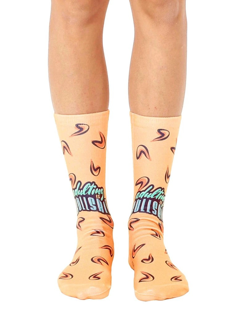 Living Royal Adulting is BS Crew Socks
