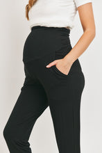 Hello Miz Maternity Waistband Jogger Pant w/ Pockets Black