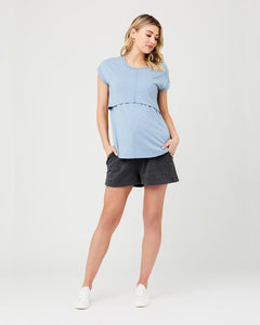 Ripe Organic Jersey Short Charcoal Marle