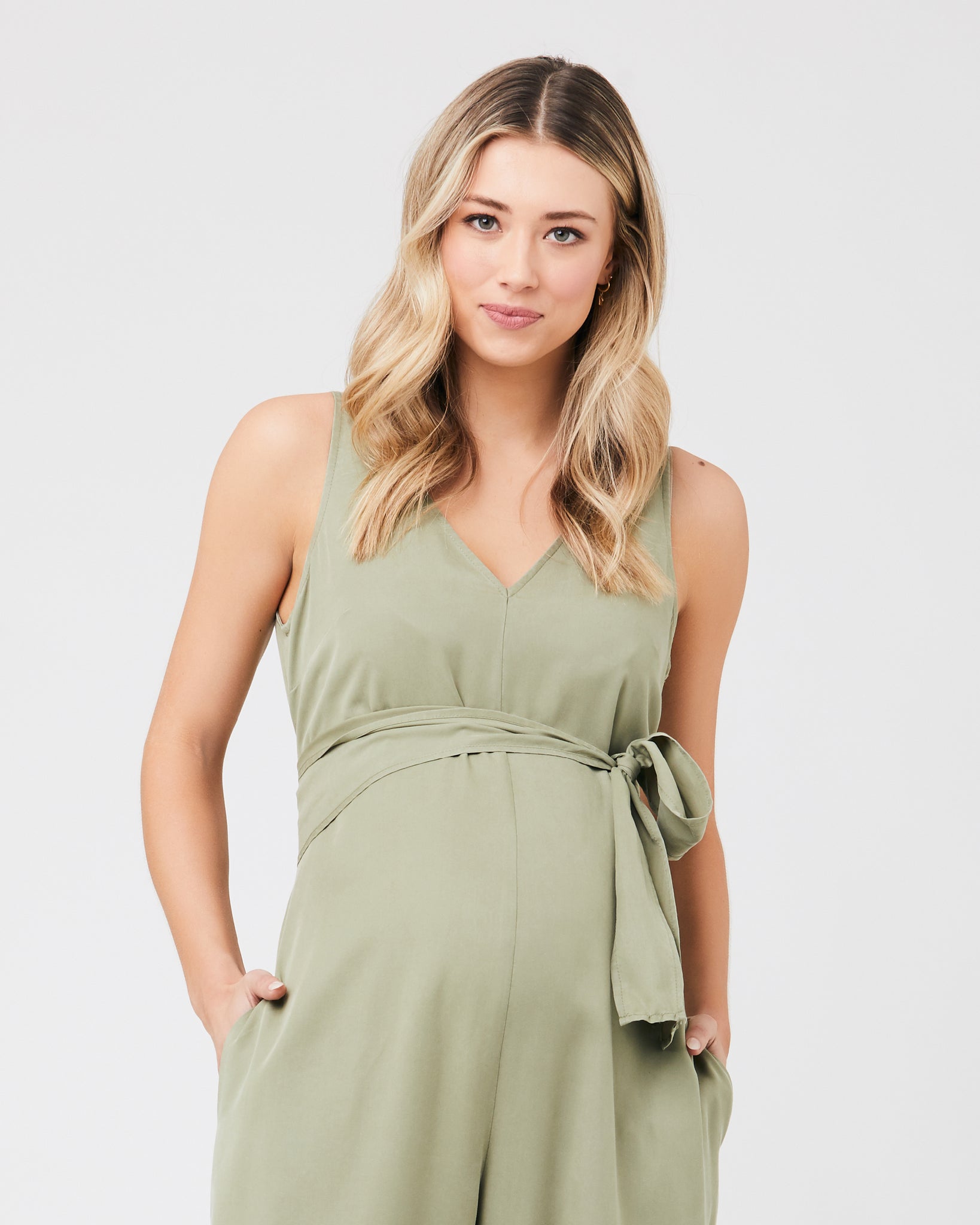 Naomi Linen Jumpsuit - Sleeveless Ankle