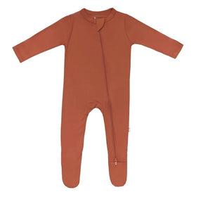 Kyte Baby Zippered Footie - Rust