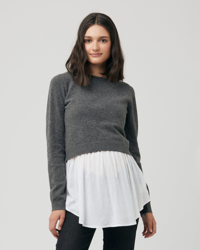 Ripe Sandy Nursing Knit Charcoal