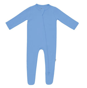 Kyte Baby Zippered Footie in Periwinkle 0-3mo