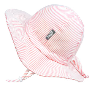 Jan & Jul Pink Stripe Cotton Floppy Hat MED