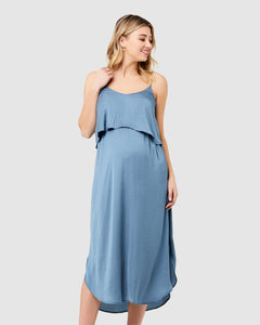 Ripe Nursing Slip Dress Petrol