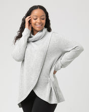 Ripe Cowl Neck Nursing Knit Silver Marle