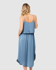 Ripe Nursing Slip Dress Petrol