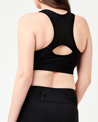 Ripe Active Nursing Crop Top Black