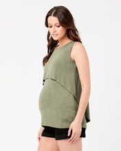 Ripe Summer Swingback Nursing Tank Olive